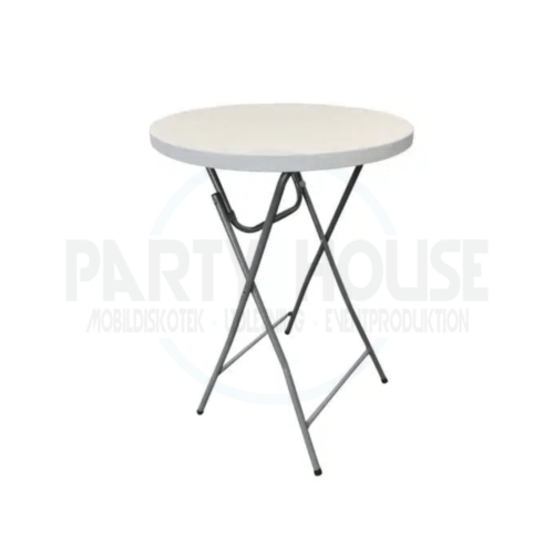 Foldbart cafe / barbord hvid Ø81 cm