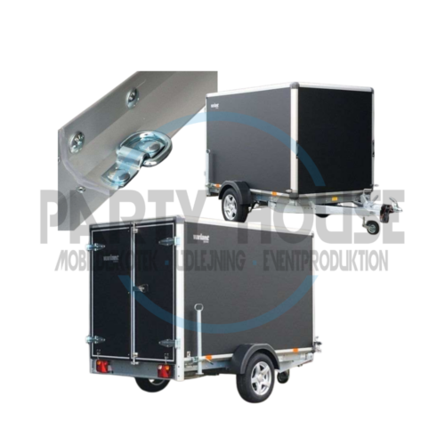 Lukket trailer 1350Kg